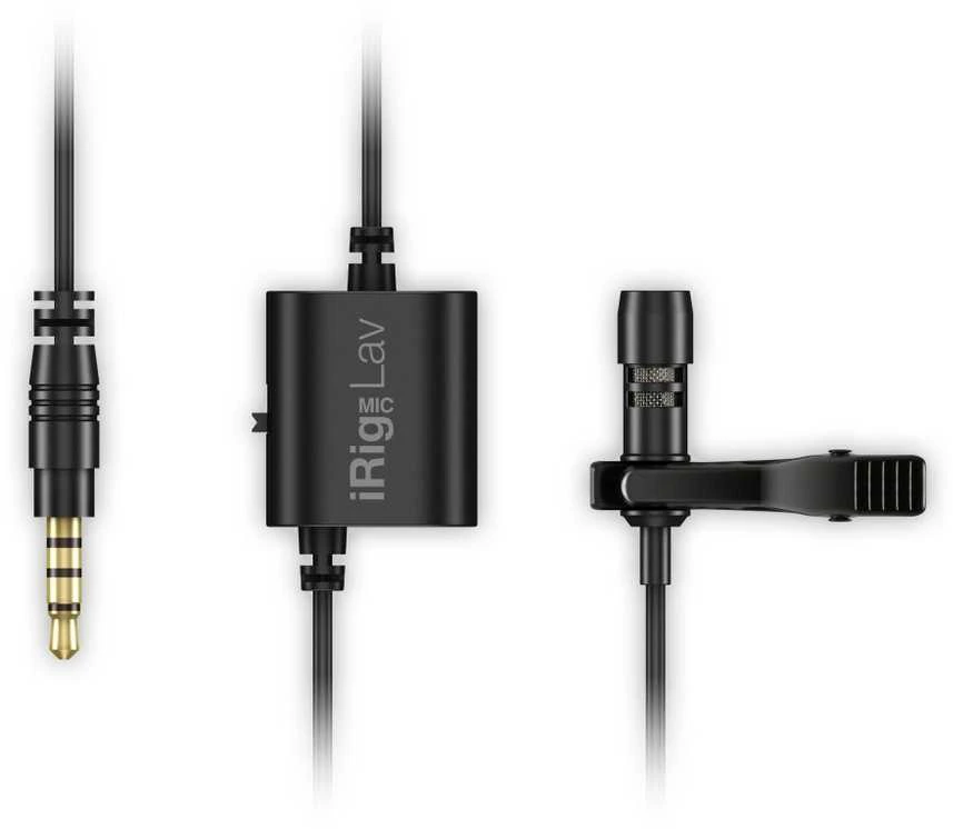 IK Multimedia iRig Mic Lav Juodas Prisegamas mikrofonas