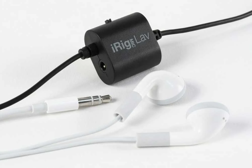 IK Multimedia iRig Mic Lav Juodas Prisegamas mikrofonas