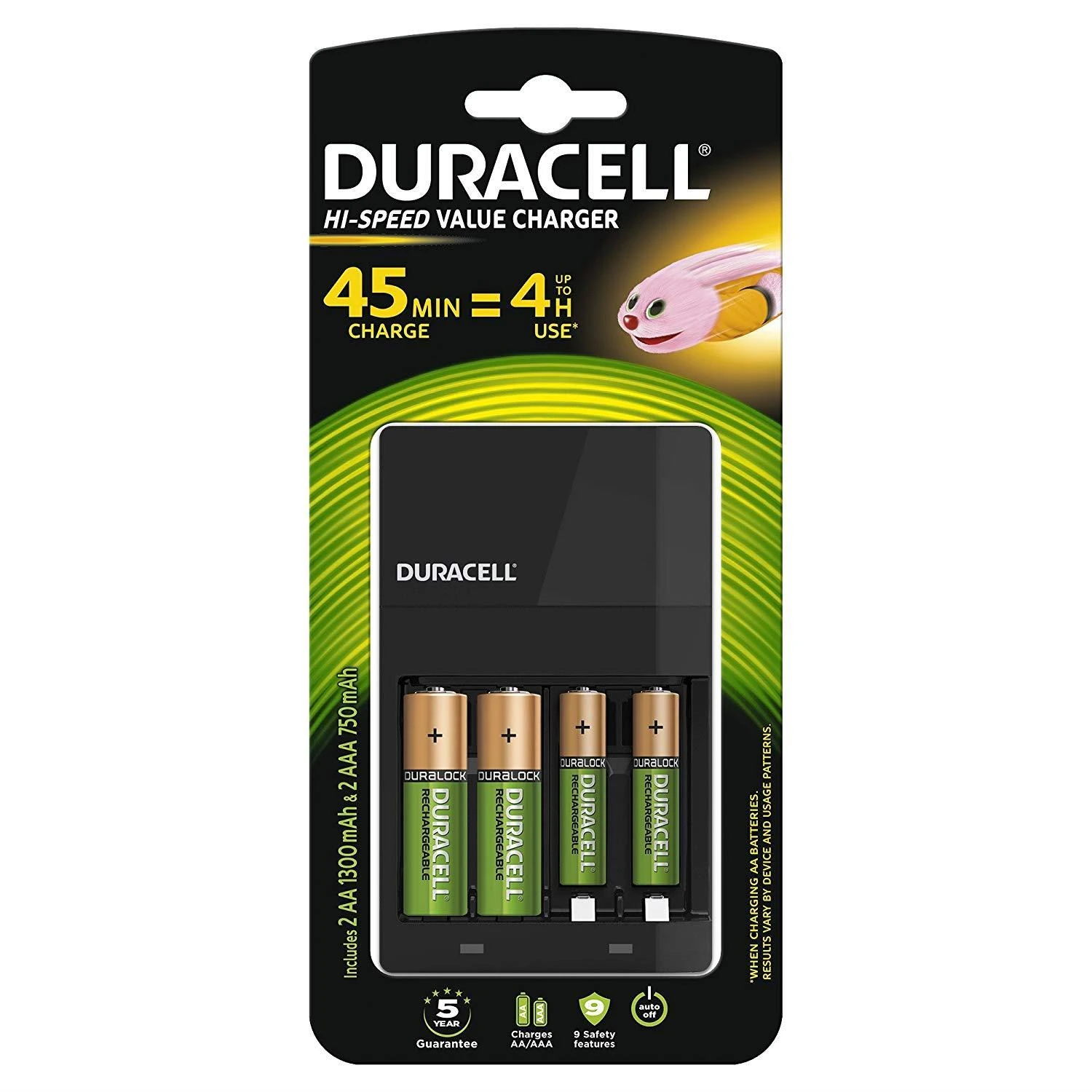 Duracell 5000394114500 baterijų įkroviklis AC