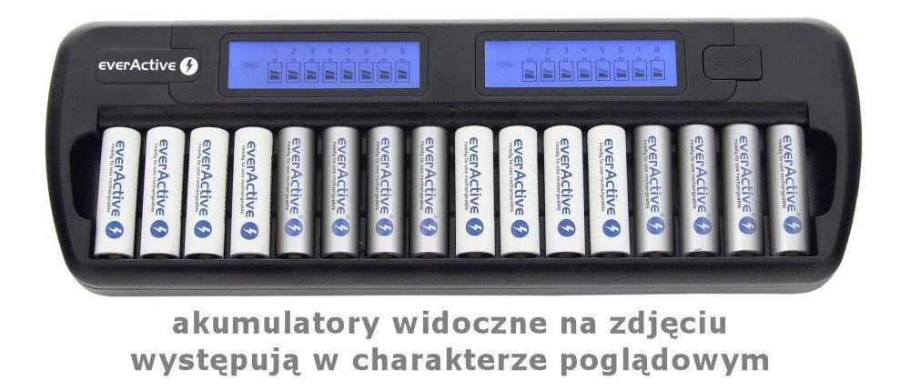 everActive NC-1600 įkroviklis su 16 kanalų