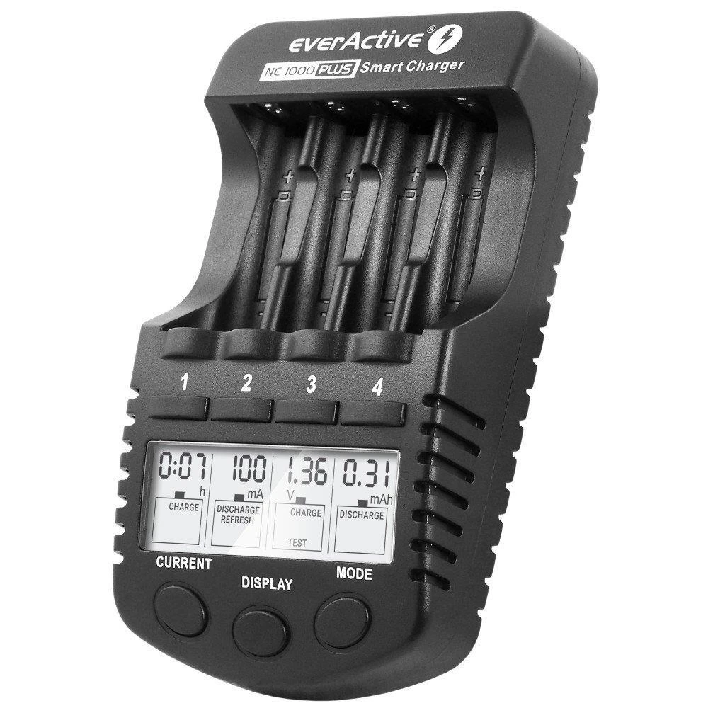 everActive profesionalus AA/AAA elementų įkroviklis NC-1000 PLUS