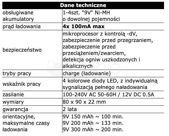 everActive automatinis 4 x 9V įkraunamų baterijų įkroviklis