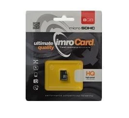 IMRO atminties kortelė Micro SD 8GB