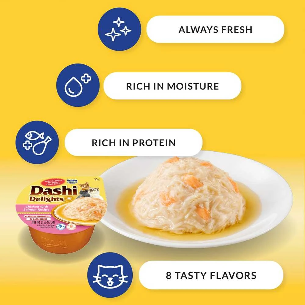 Kačių Skanėstai - Inaba Dashi Delights Vištienos ir Tuno Sultinys 70g