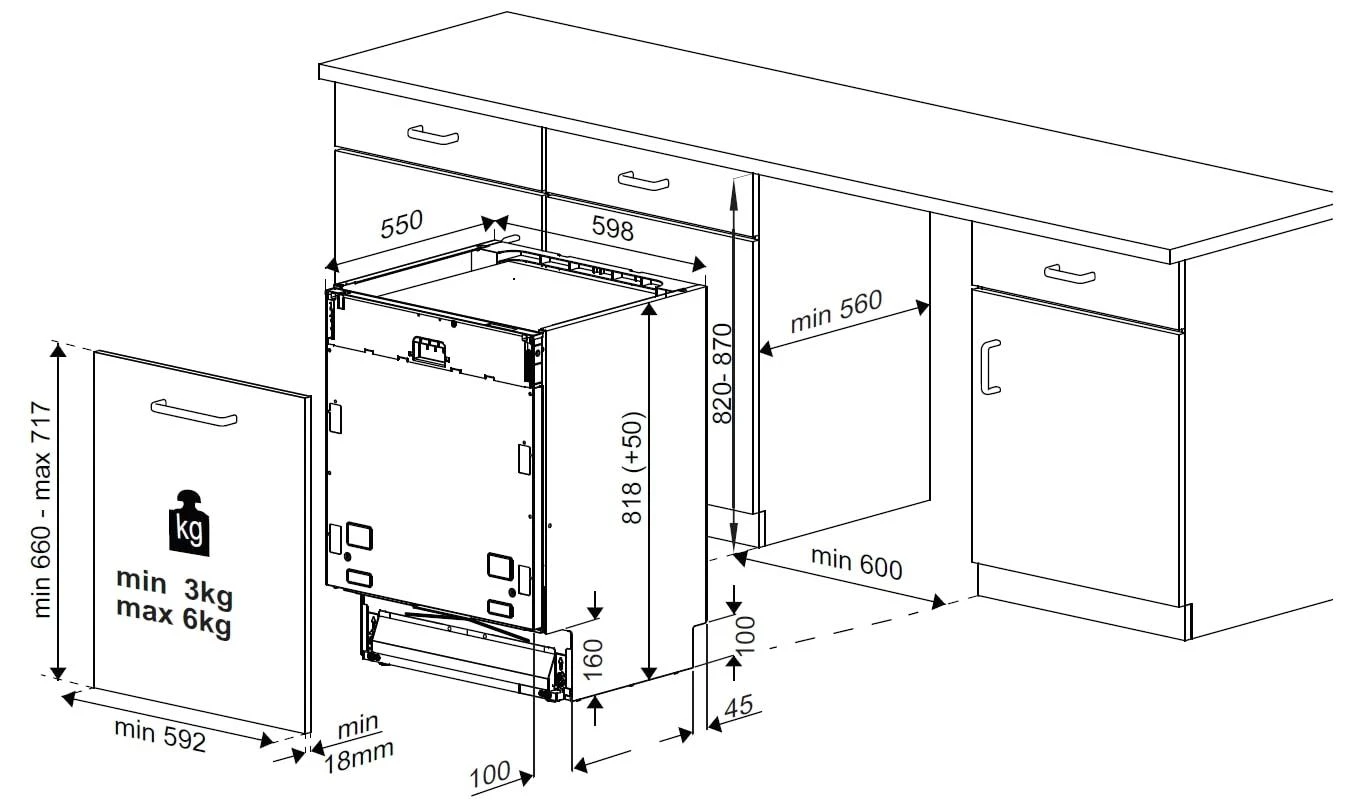 Įmontuojamoji indaplovė BEKO BDIN38521Q
