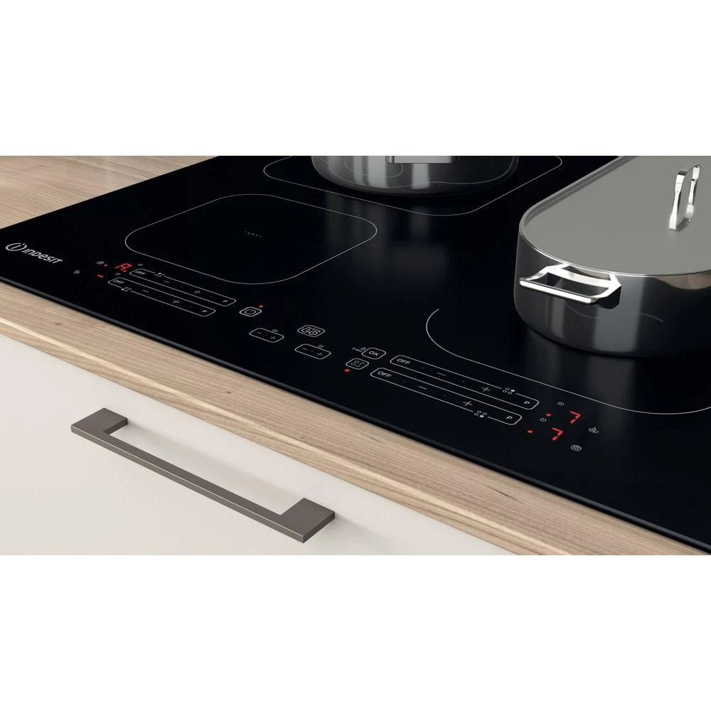 INDESIT | Kaitlentė | IB 65B60 NE | Indukcija | Degiklių / virimo zonų skaičius 4 | Palieskite | Laikmatis | Juodas