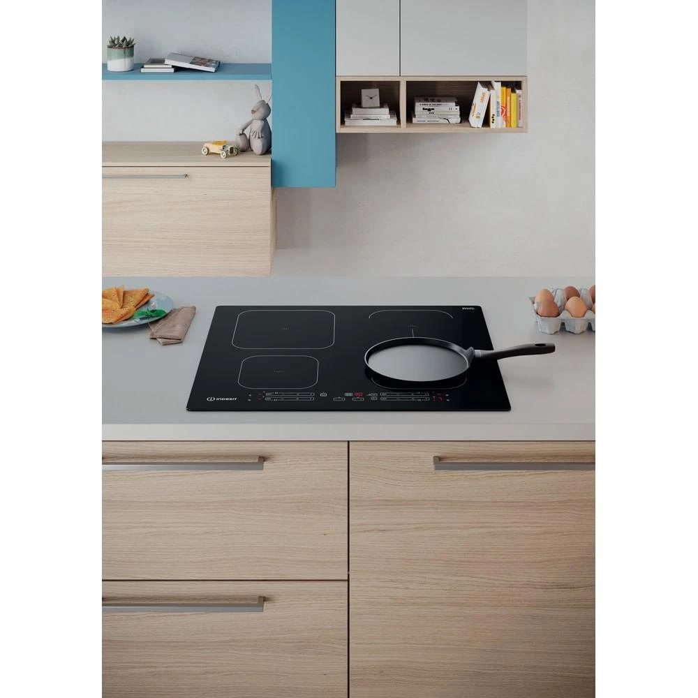 INDESIT | Kaitlentė | IB 65B60 NE | Indukcija | Degiklių / virimo zonų skaičius 4 | Palieskite | Laikmatis | Juodas