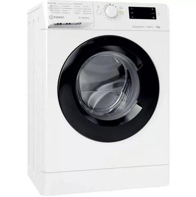 INDESIT | Skalbimo mašina | MTWSE 61294 WK EE | Energy efficiency class C | Front loading | Skalbimo talpa 6kg | 1150 RPM | Gylis 42.5 cm | Plotis 59.5 cm | Ekranas | Big Digit | Baltas