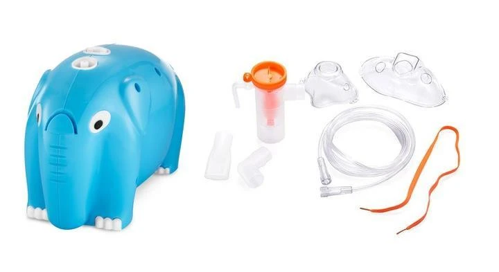 Oro-med Pneumatinis stūmoklinis inhaliatorius HI-TECH MEDICAL GOLD-MED. GOLD-BABY NEB (mėlyna spalva)