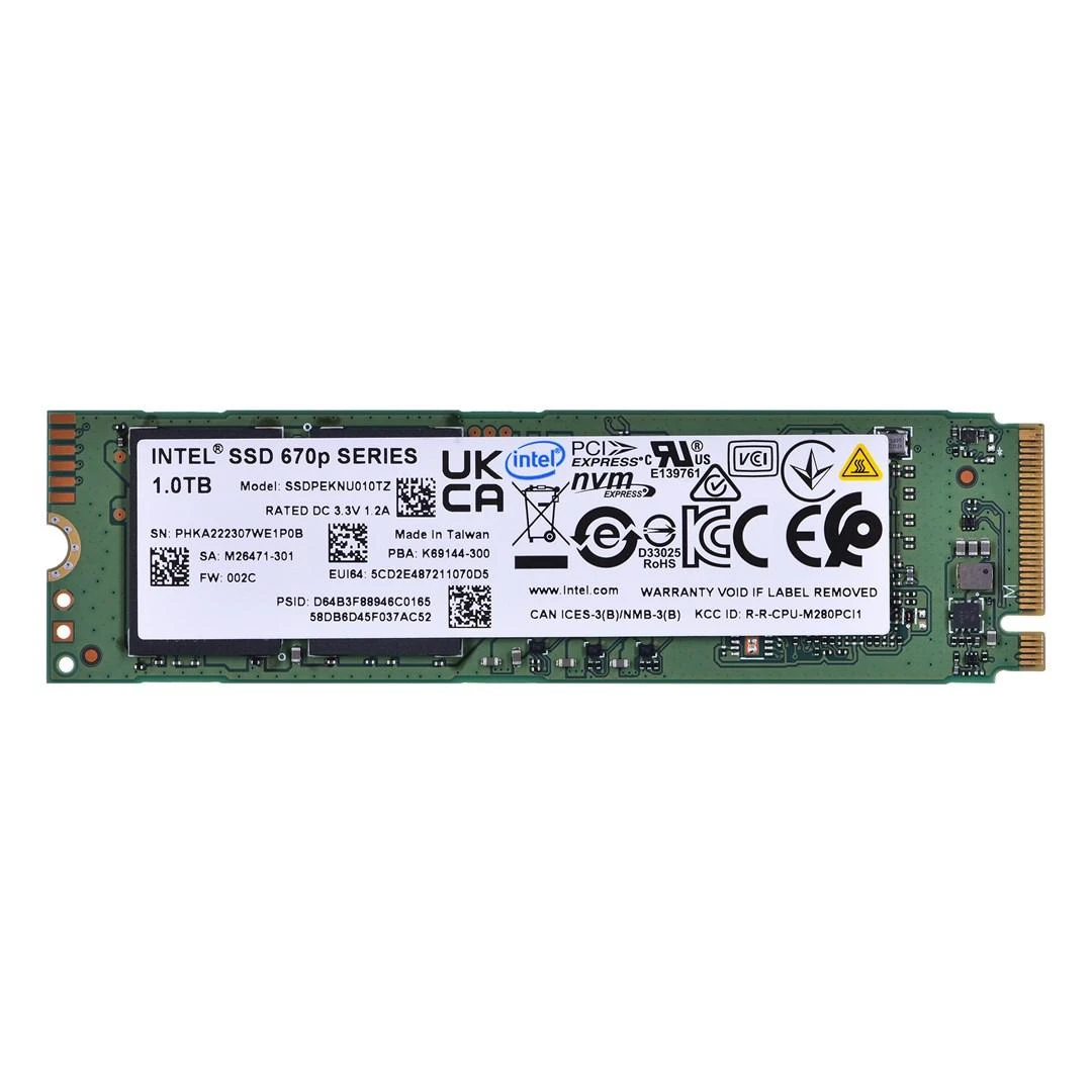 Solidigm SSD M.2 1TB Intel 670p NVMe PCIe 3.0 x 4 lizdinė plokštelė