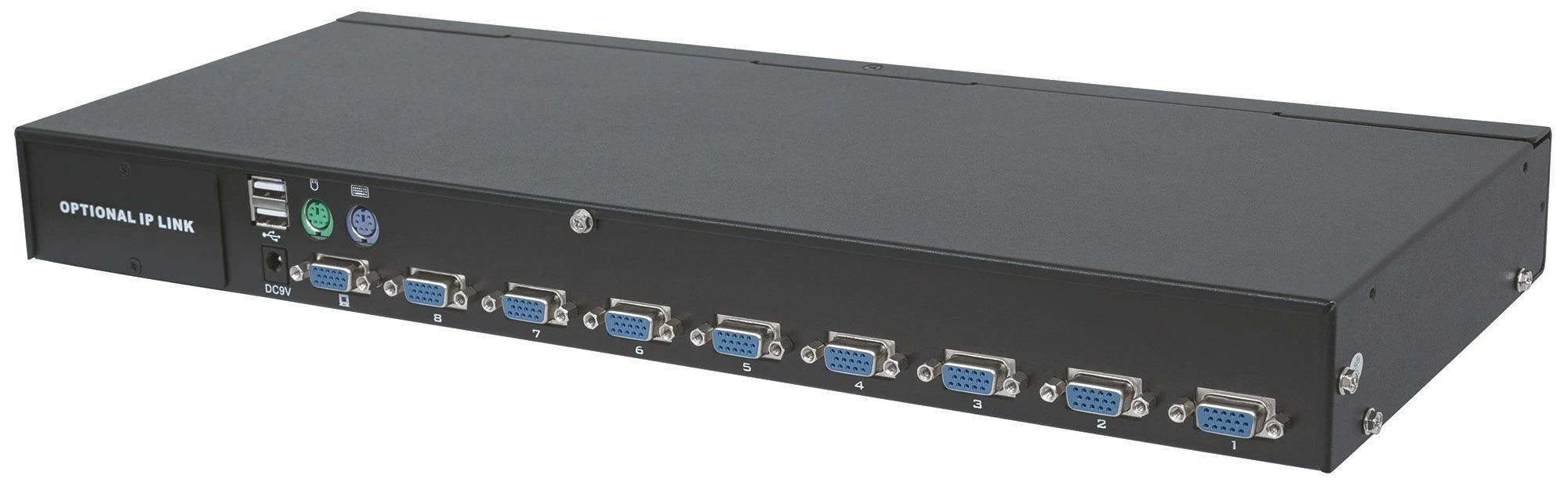 Intellinet 506441 KVM jungiklis Stovo montavimas Juoda