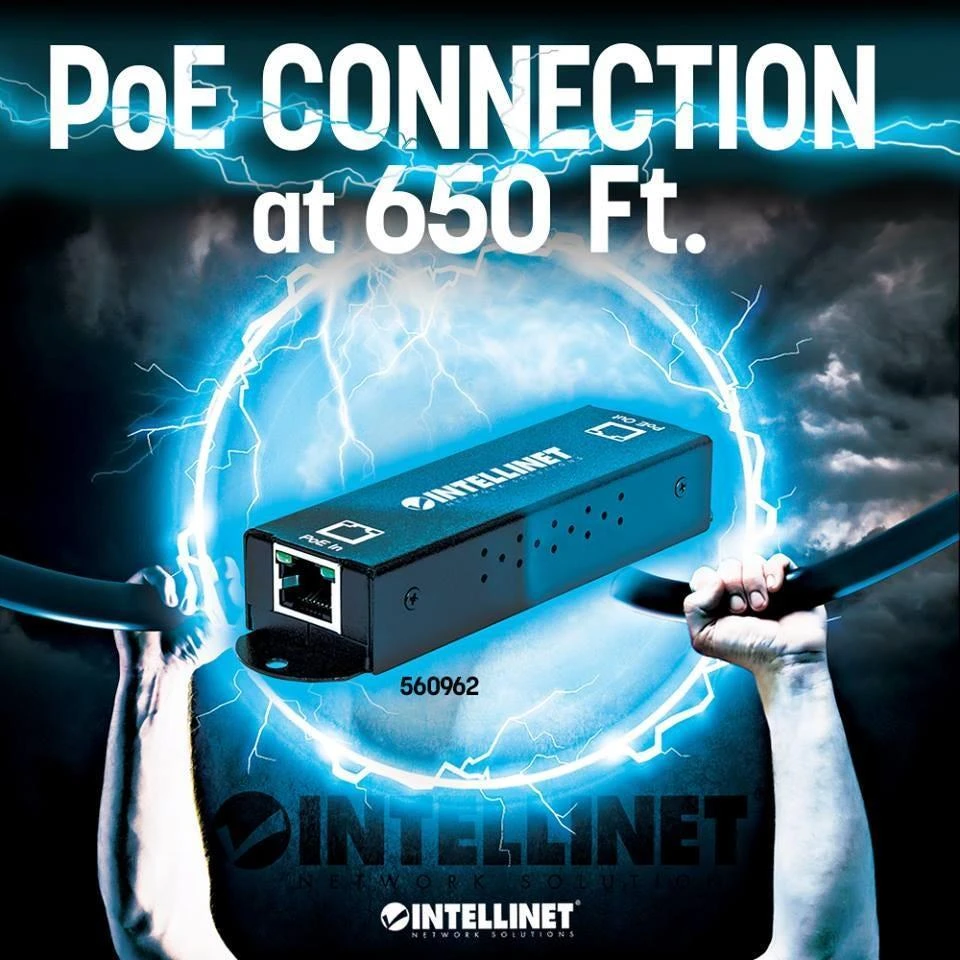 Intellinet 560962 PoE adapteris Gigabitinis eternetas 48 V