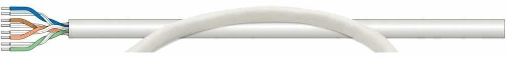 Intracom INTELLINET Cat6 suderinamas masinis kabelis, kietas 23 AWG SOHO UTP 305 m 1 000 pėdų CCA pilka