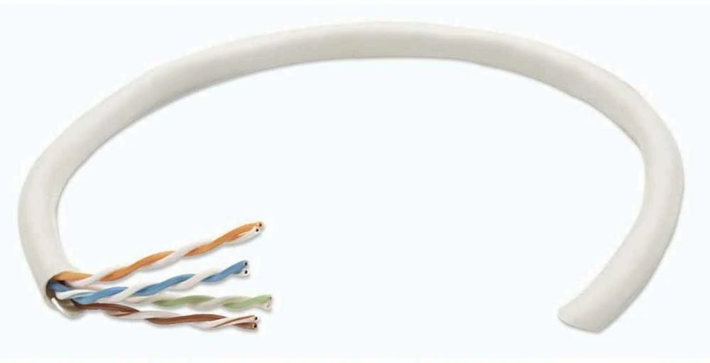 Intracom INTELLINET Cat6 suderinamas masinis kabelis, kietas 23 AWG SOHO UTP 305 m 1 000 pėdų CCA pilka
