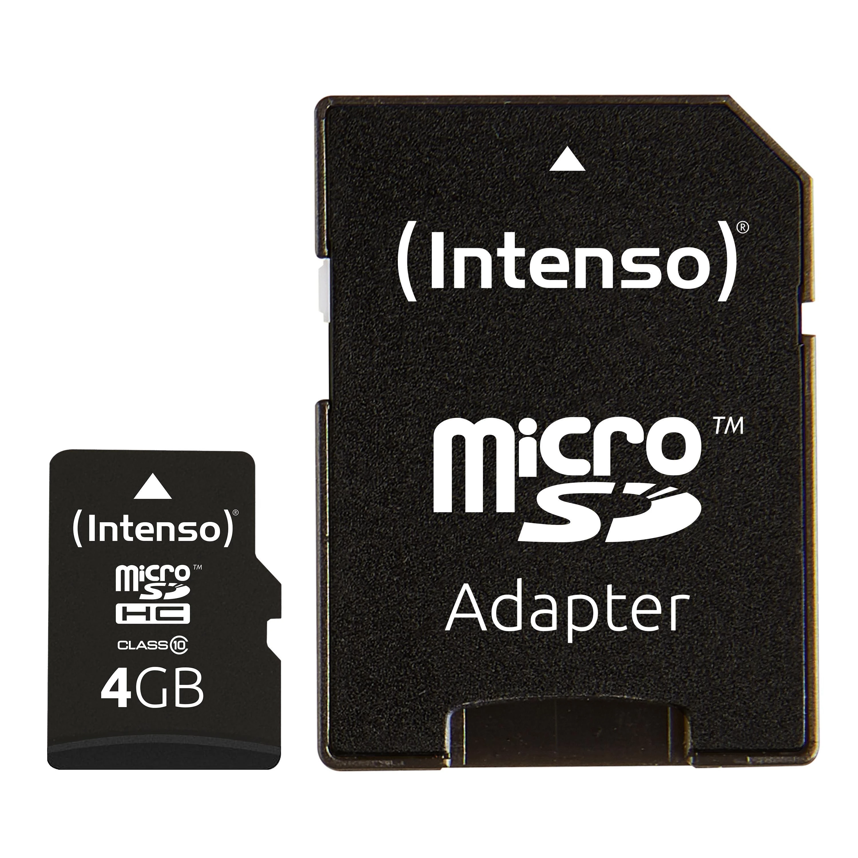 Atminties kortelė Atm.kortelės Intenso micro SD 4GB Class 10