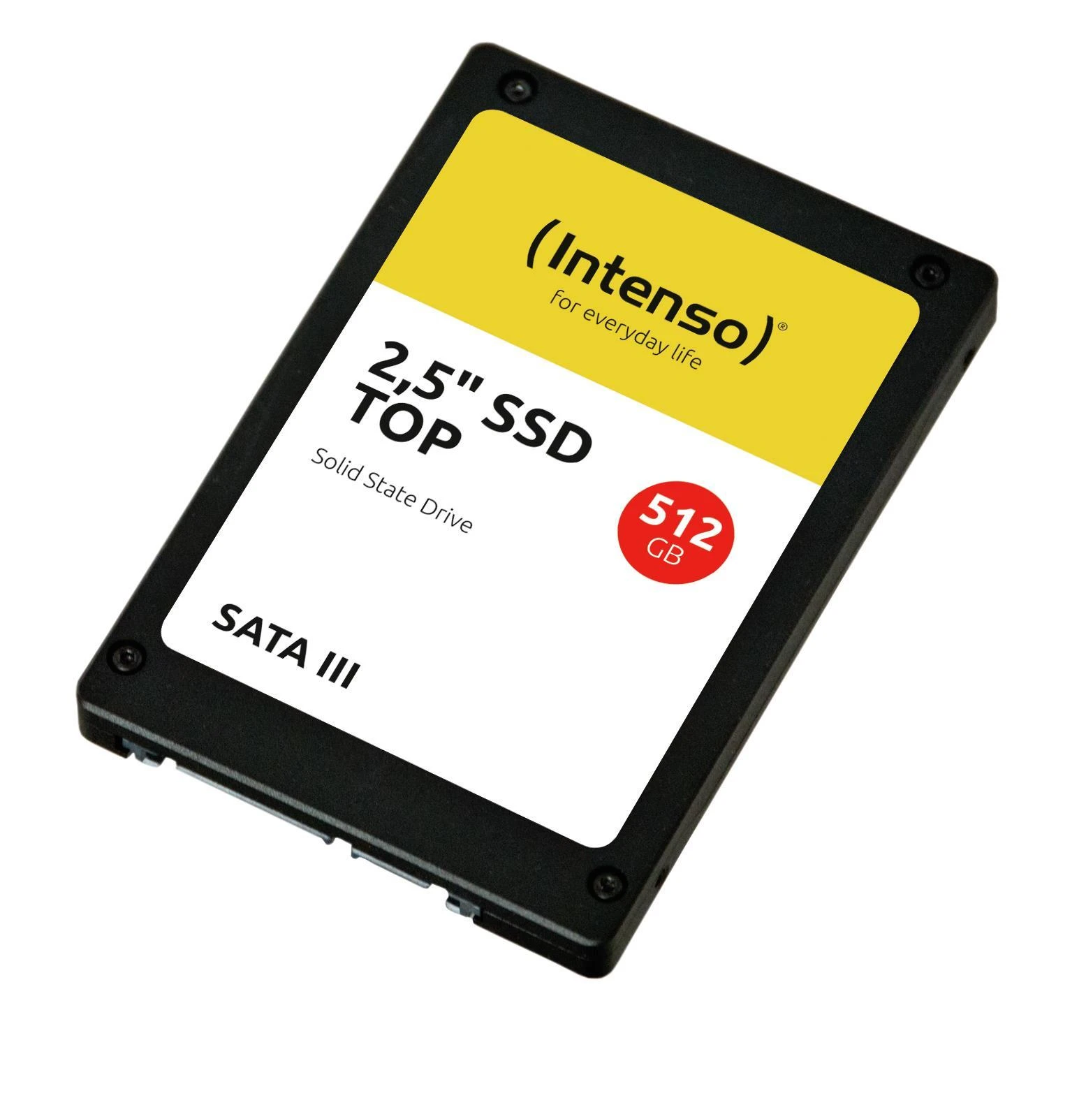SSD Intenso Top 512GB SATA3, 520/300MBs, Atsparus smūgiams, Mažos galios
