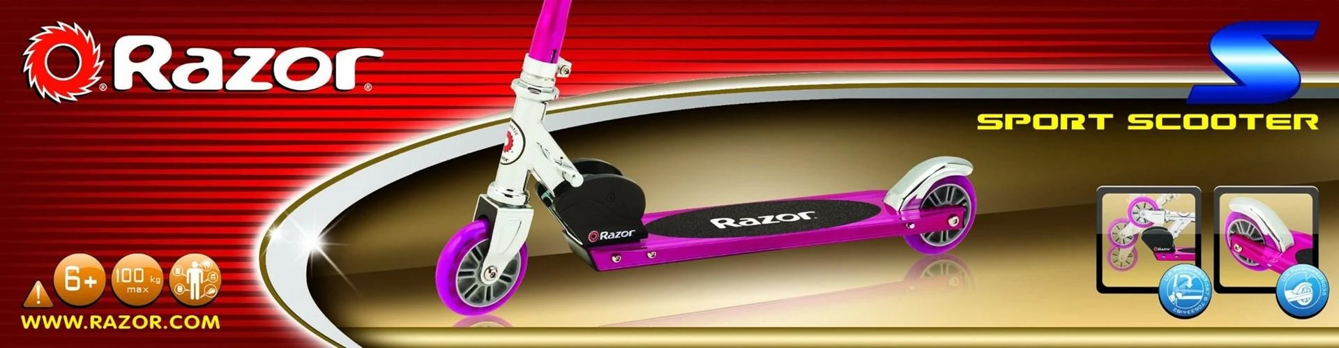 Razor S paspirtukas Rožinis