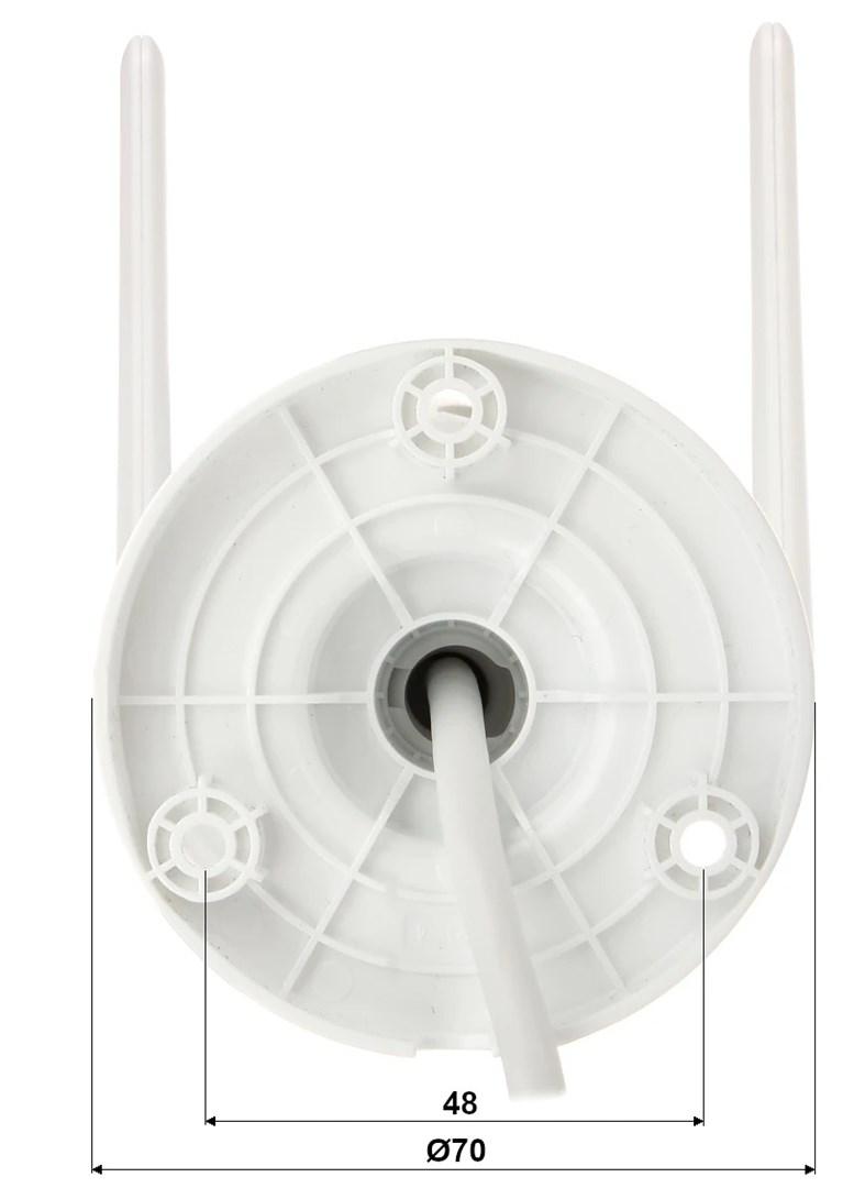 Imou Dahua IP cilindrinė kamera IPC-F42P, 4MP 25fps, IP67, pašvietimas iki 30m, 2.8mm 104°, Onvif, WIFI
