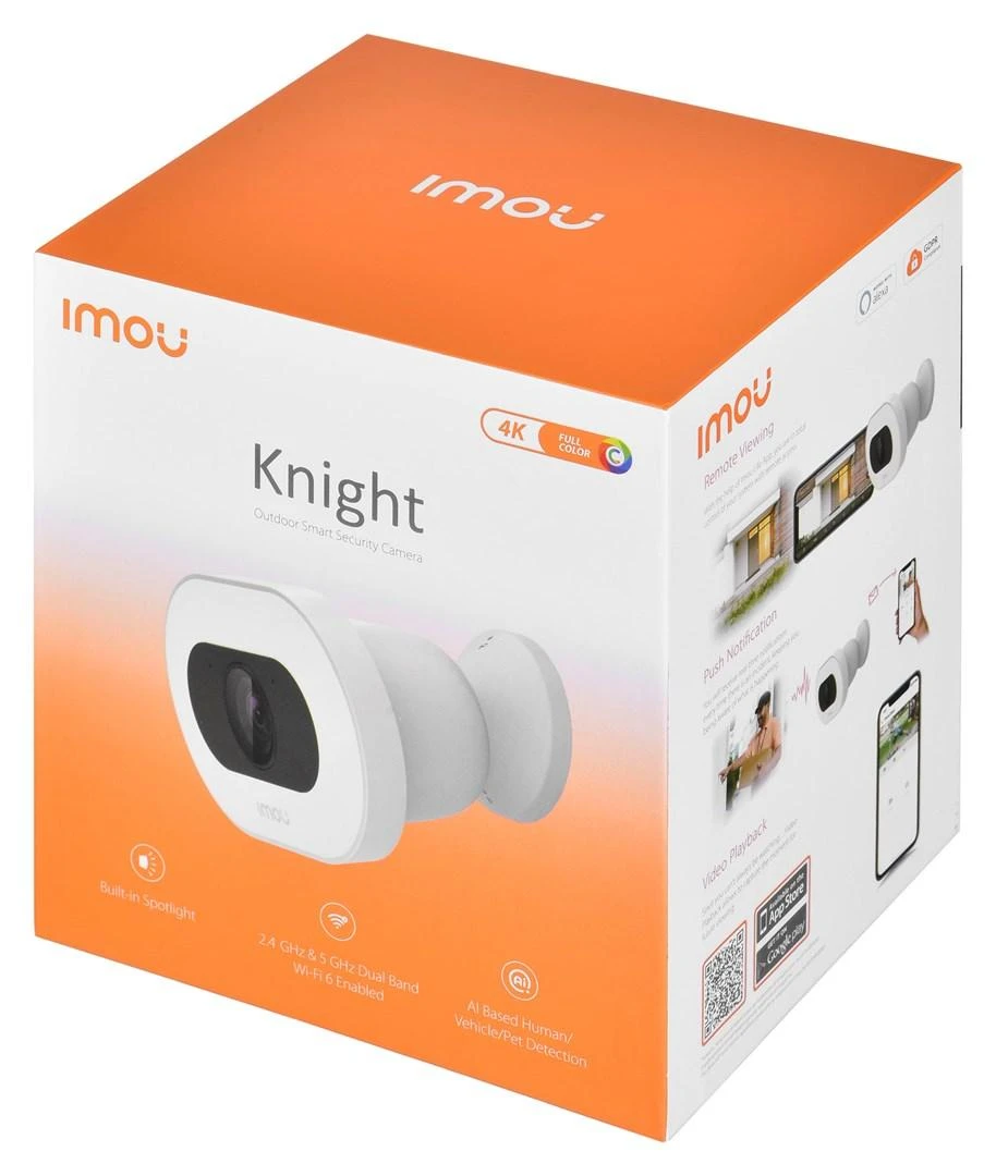 Dahua IP kamera IMOU IPC-F88FIP-V2, 8MP 15fps, IP66, pašvietimas iki 30m, SD iki 256GB, 3.6mm 84°, WIFI6