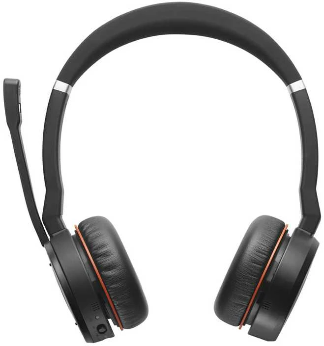 Belaidės ausinės Jabra Evolve 75 SE MS Duo, Juodos