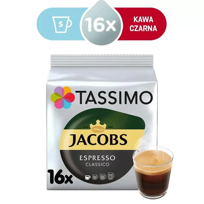 Tassimo kapsulės 16 vnt Jacobs Espresso Classico 118,4g