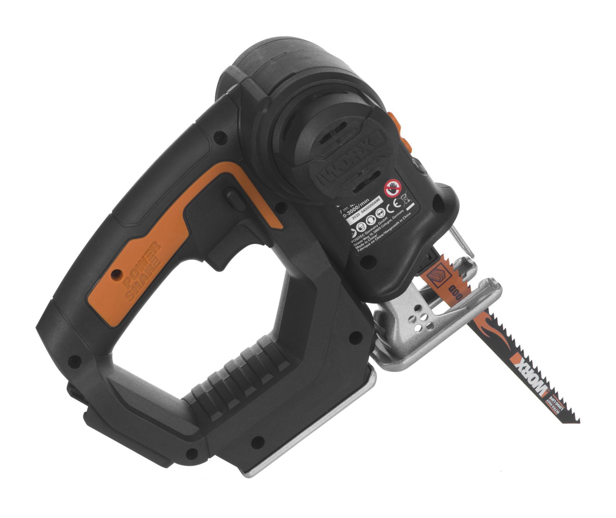 Akumuliatorinis siaurapjūklis WORX WX550.9 (be akum. ir kroviklio)