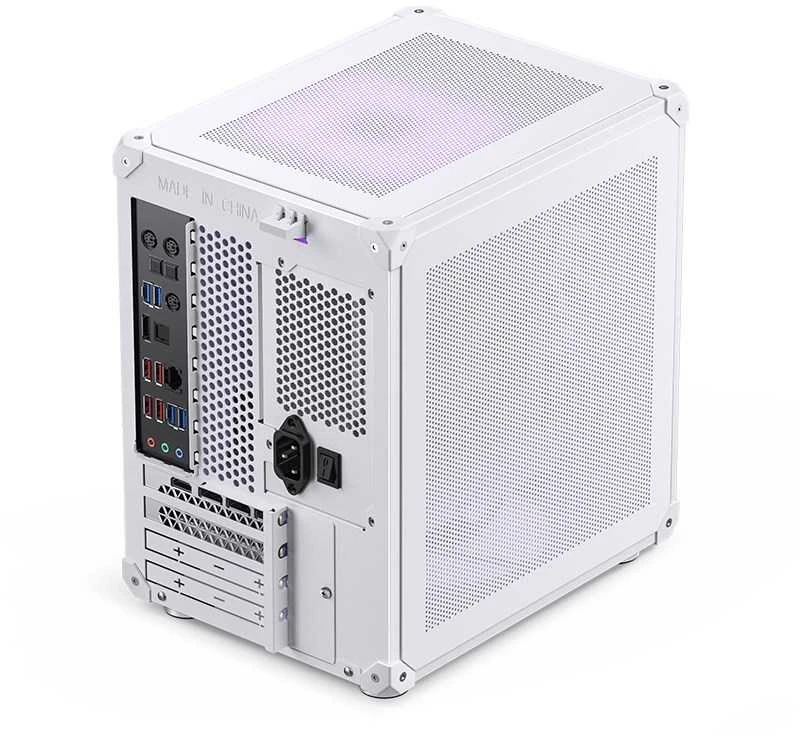 Jonsbo C6 Micro-ATX kompiuterio korpusas – baltos spalvos