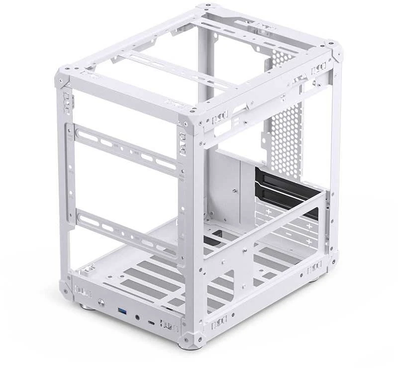 Jonsbo C6 Micro-ATX kompiuterio korpusas – baltos spalvos