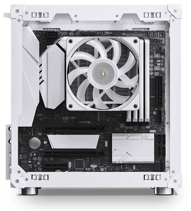 Jonsbo C6 Micro-ATX kompiuterio korpusas – baltos spalvos
