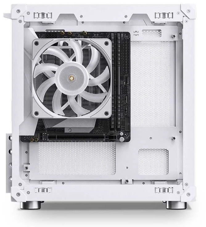 Jonsbo C6 Micro-ATX kompiuterio korpusas – baltos spalvos
