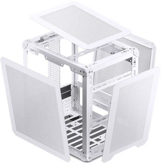 Jonsbo C6 Micro-ATX kompiuterio korpusas – baltos spalvos