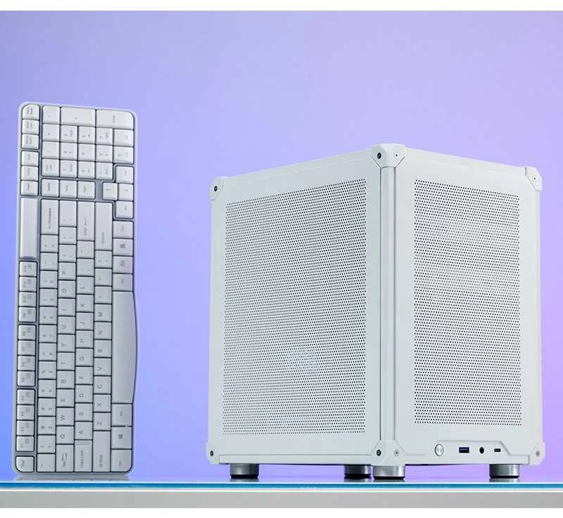 Jonsbo C6 Micro-ATX kompiuterio korpusas – baltos spalvos