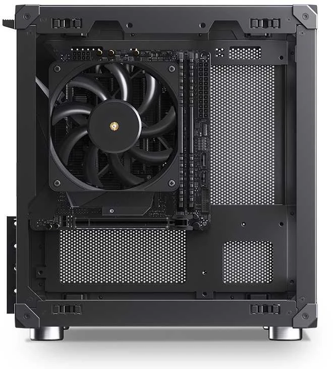 Jonsbo C6 Micro-ATX kompiuterio korpusas – juodos spalvos