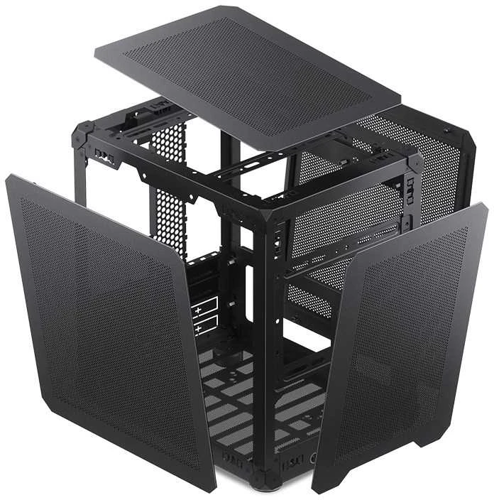 Jonsbo C6 Micro-ATX kompiuterio korpusas – juodos spalvos