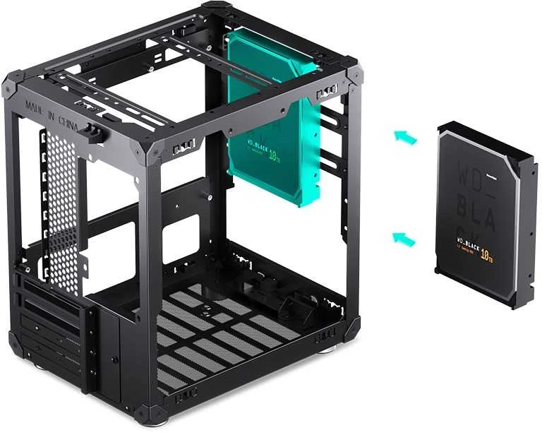 Jonsbo C6 Micro-ATX kompiuterio korpusas – juodos spalvos