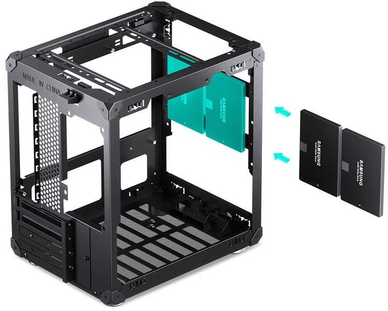 Jonsbo C6 Micro-ATX kompiuterio korpusas – juodos spalvos