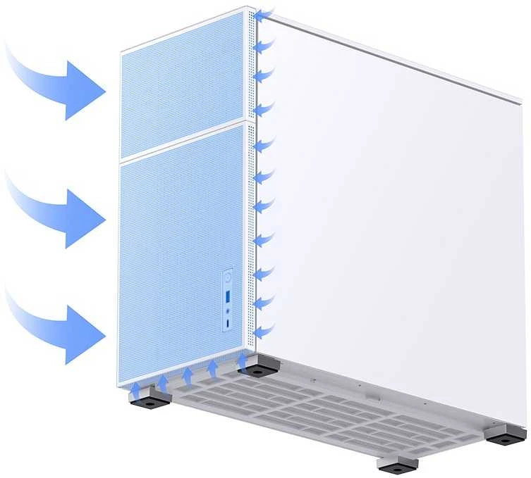 Korpusas Jonsbo D41 MESH ATX baltas