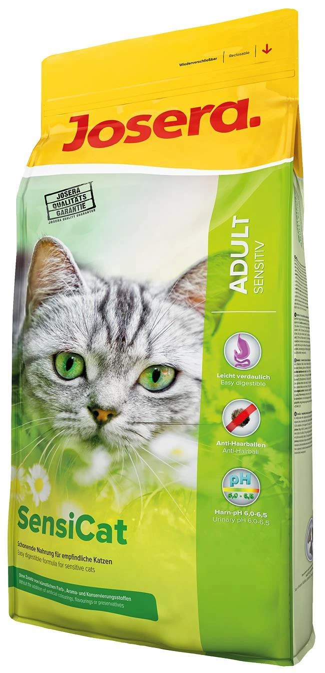 Josera SensiCat sausas maistas suaugusioms turinčioms jautrų skrandį katėms 10kg