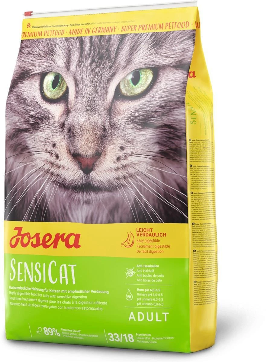 Josera SensiCat sausas maistas suaugusioms turinčioms jautrų skrandį katėms 10kg