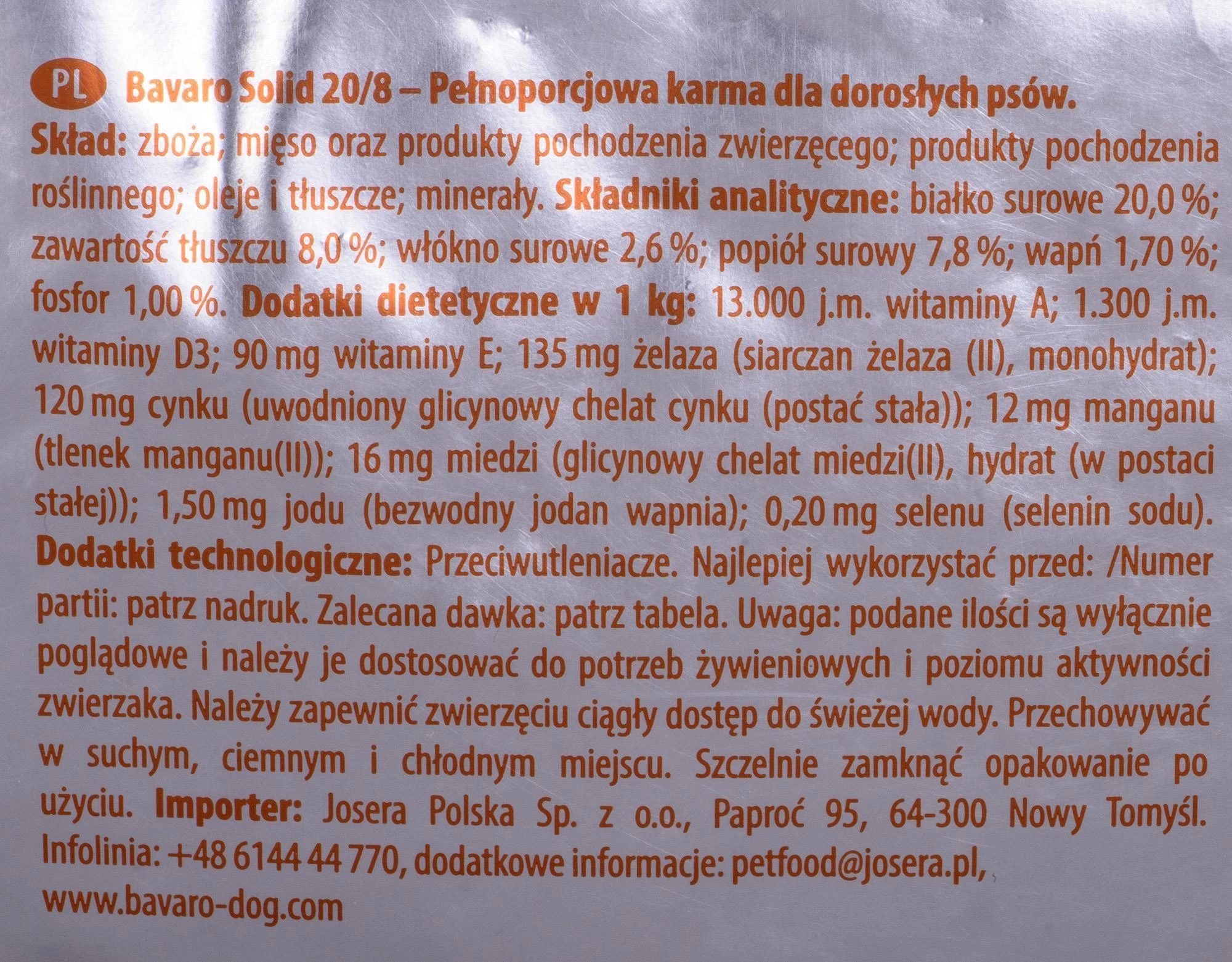 BAVARO Solid Adult 18kg