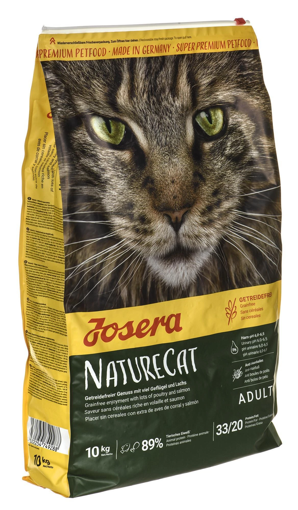Josera Naturecat sausas begrūdis maistas suaugusioms jautrioms maistui katėms 10kg