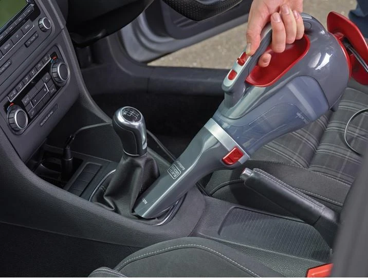 Black & Decker Juodas & Decker automobilinis dulkių siurblys Juodas+DECKER ADV1200-XJ (12W, raudona ir pilka spalvos)