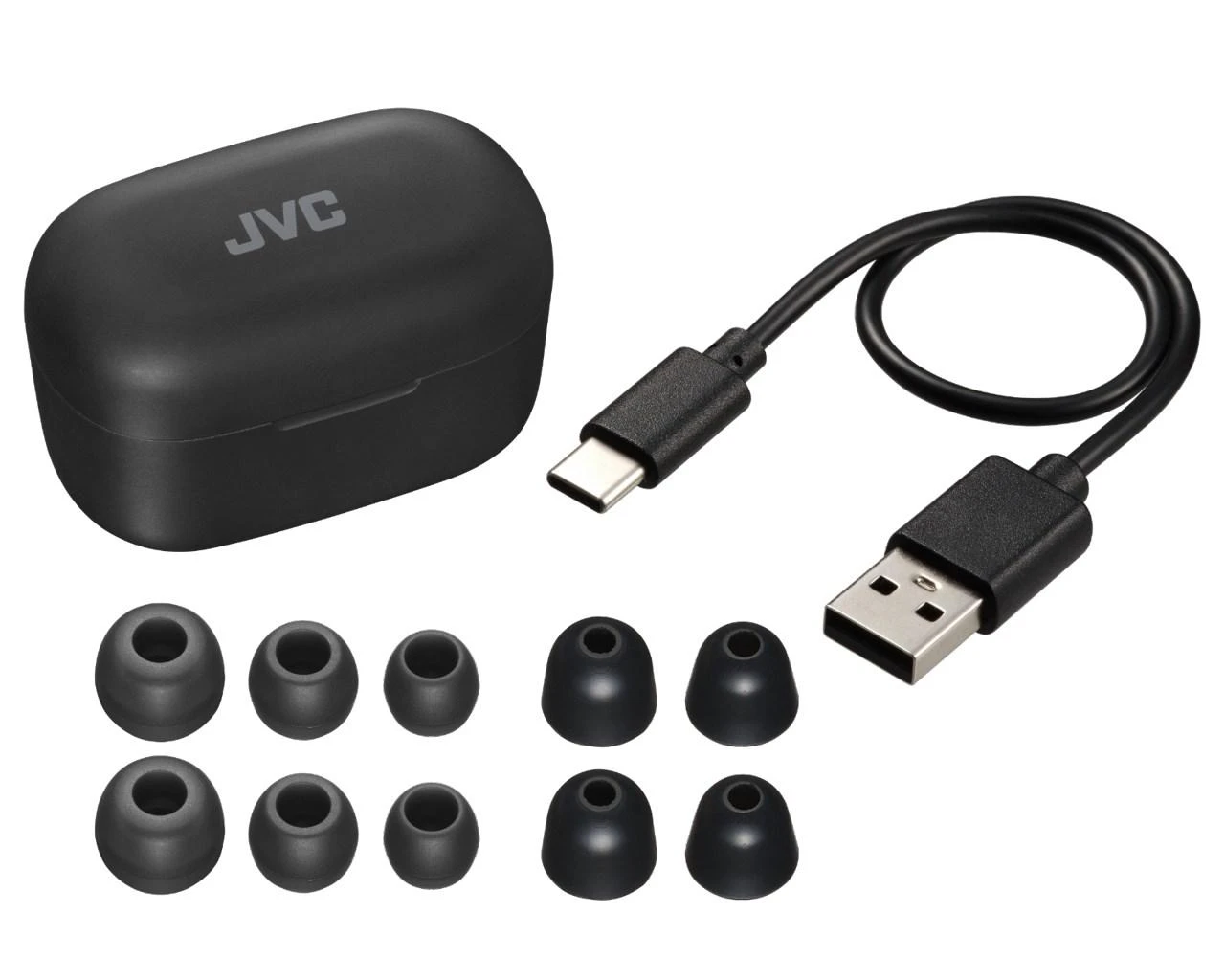 JVC, HA-A25TB-NE juodos sp. dinaminės ausinės