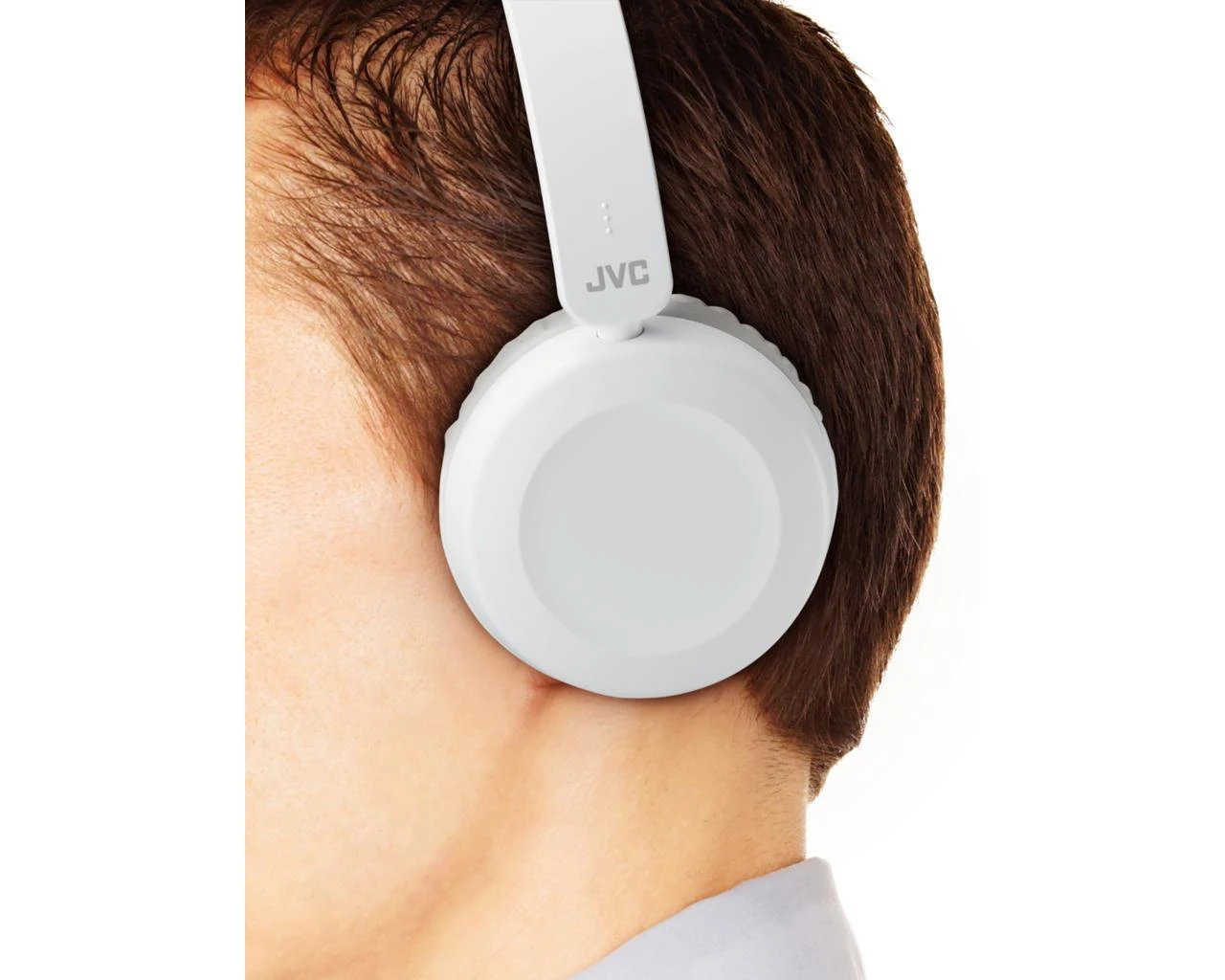 JVC HA-S31M-W baltos on-ear ausinės ant ausies