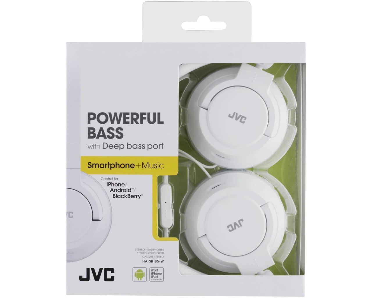 JVC HA-SR185WE ausinės pakuotėje