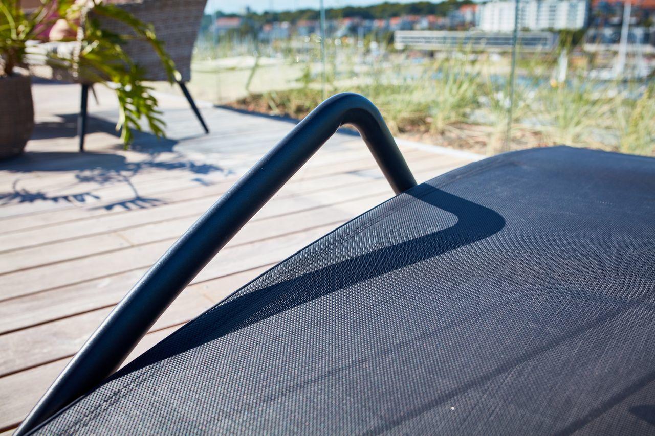 Jysk sunlounger NORDSTRAND W57xL195 juodas