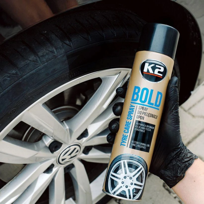 Aerozolinis padangų blizgiklis K2 Bold, 600 ml