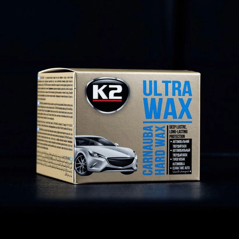K2 Vaškas"ULTRA WAX"su kempine 250g.
