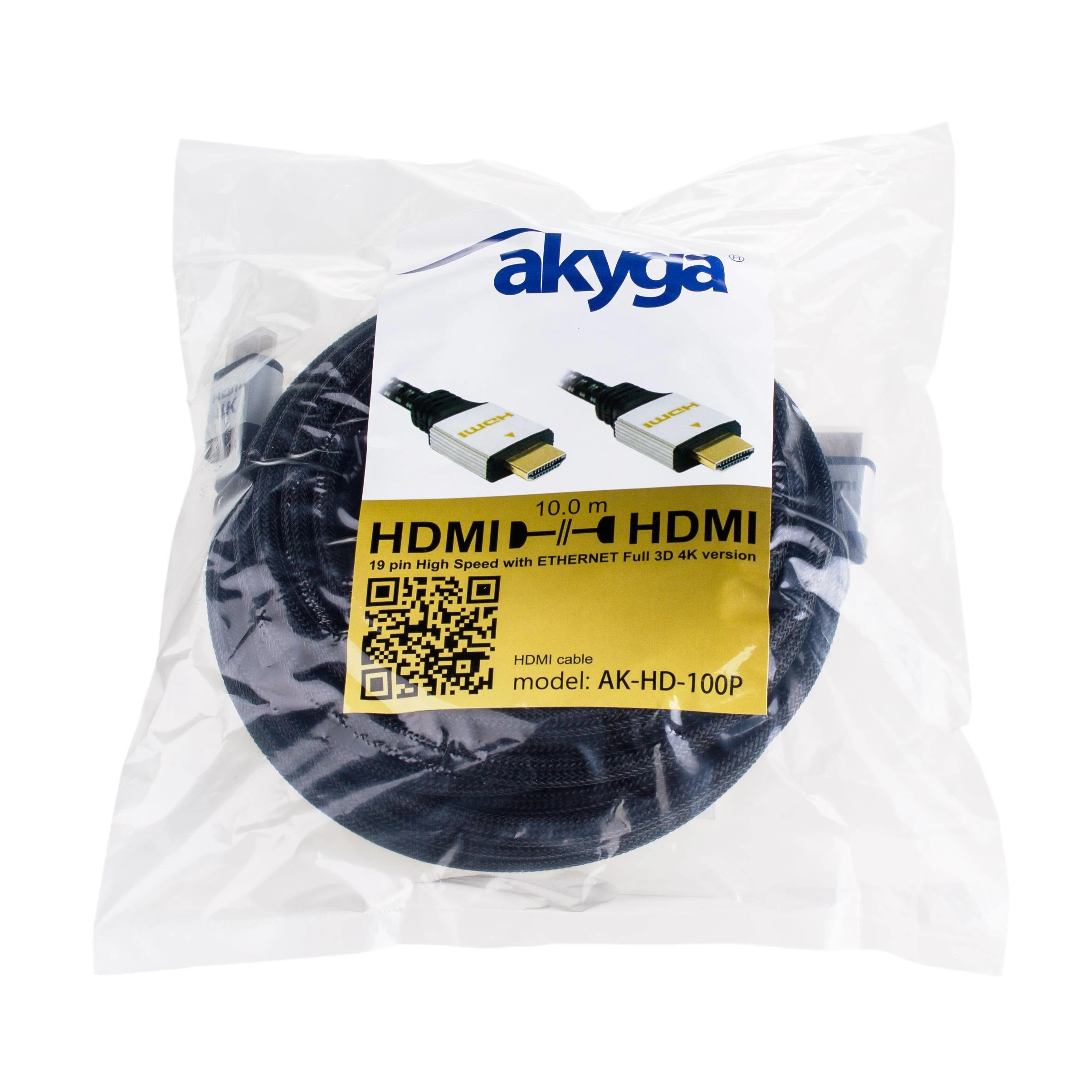 Akyga AK-HD-100P 10m HDMI laidas pakuotėje
