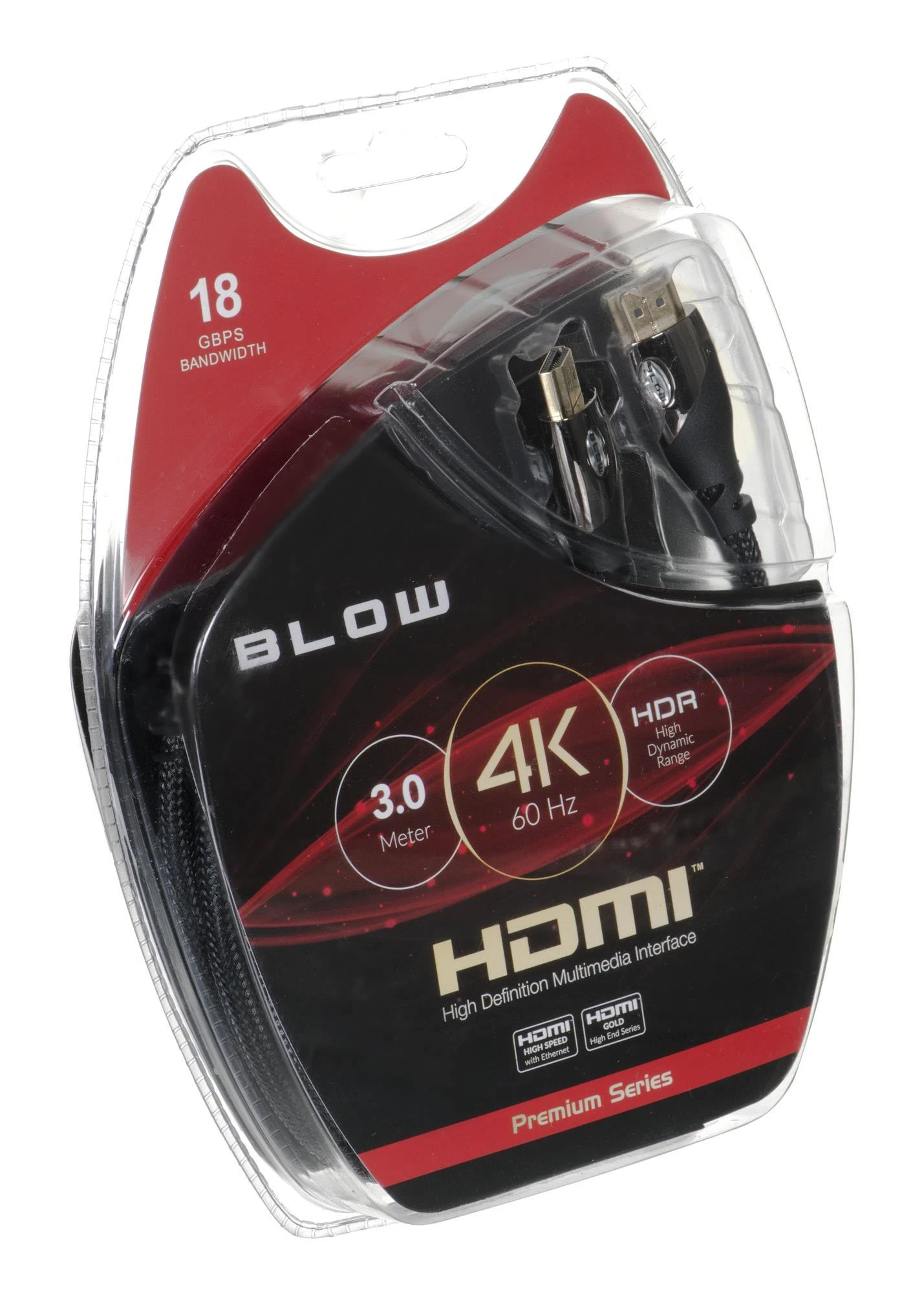 BLOW 4K HDMI laidas 3m pakuotėje